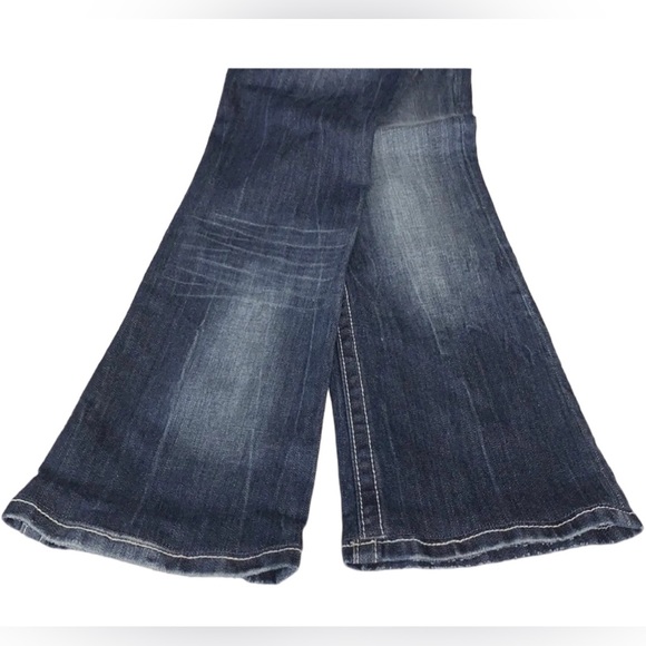 Miss Me Boot Cut Cowgirl Embroidered Rhinestones Distressed Jeans Sz 27 X 29 NWT - Picture 9 of 13